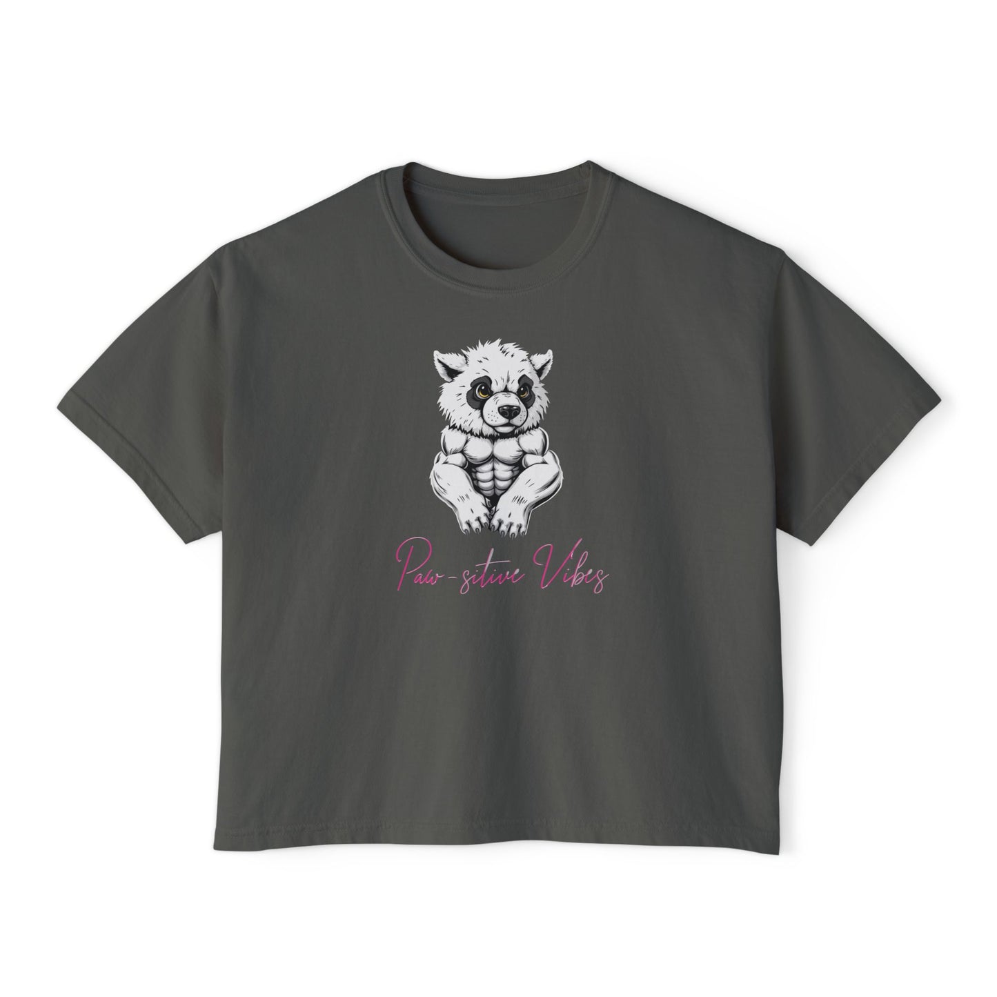 Paw-sitive Vibes Graphic Boxy Tee