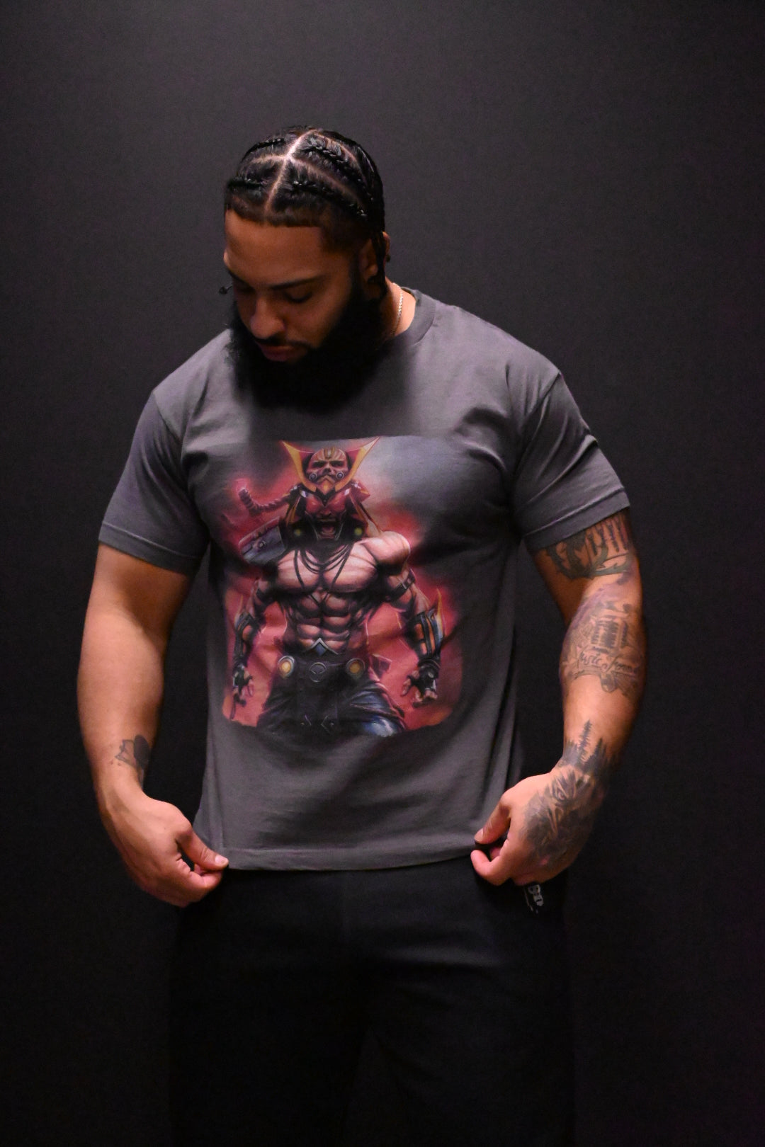 Red Eyed Ninja Assassin Beefy Graphic T-shirt