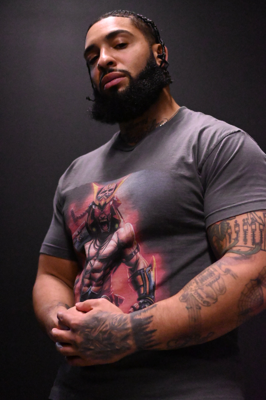 Red Eyed Ninja Assassin Beefy Graphic T-shirt