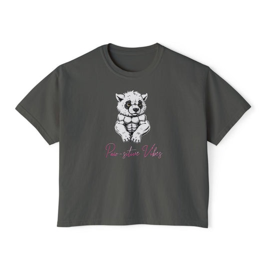Paw-sitive Vibes Graphic Boxy Tee