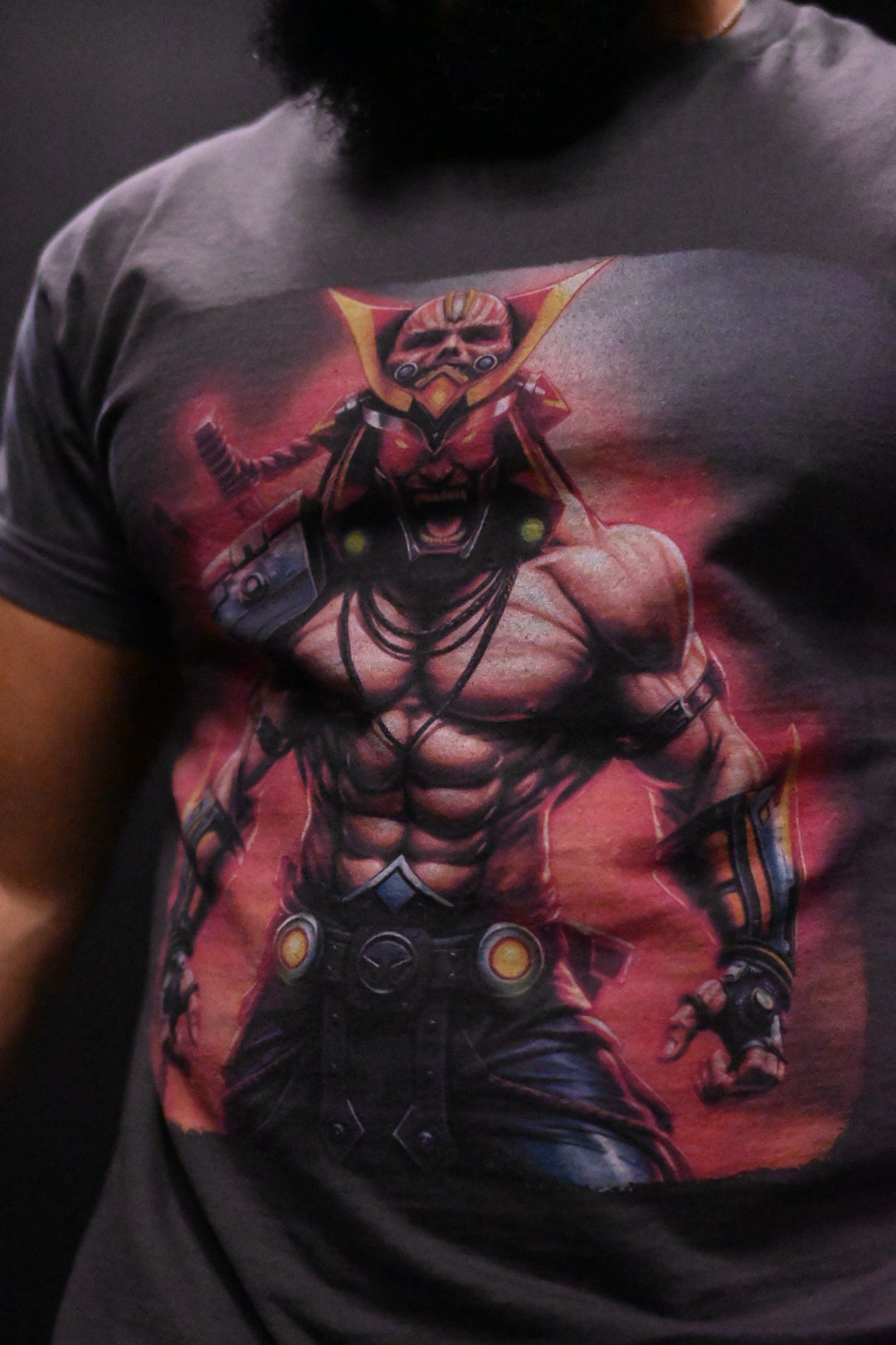 Red Eyed Ninja Assassin Beefy Graphic T-shirt